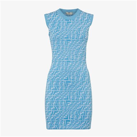 fendi light blue feather dress|Shop Blue Fendi Online .